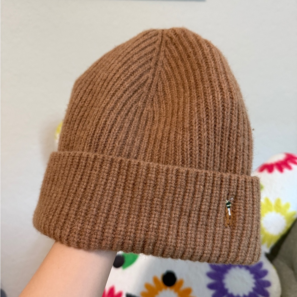 Polo by Ralph Lauren Tan Knit Beanie